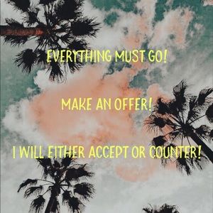 CLOSET CLEAN OUT! MAKE ME AN OFFER!